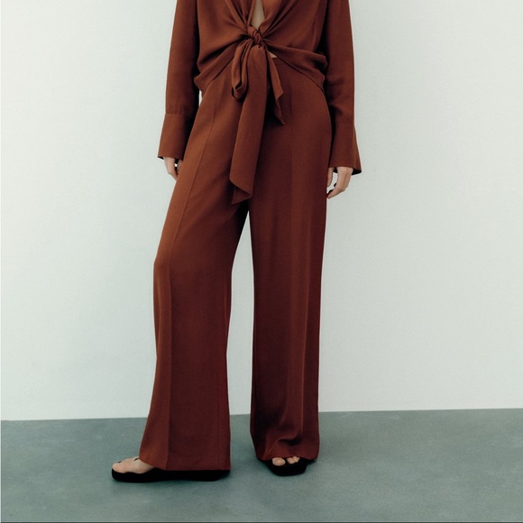 Wide Flowy pants from Zara - BNWT - Picture 1 of 5